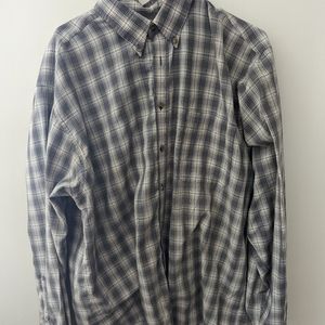 Plaid button down shirt